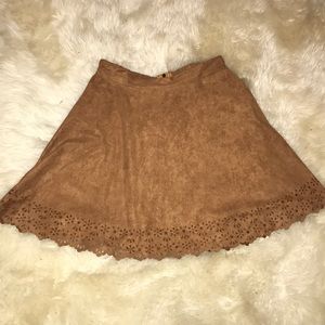 REVERSE vegan-suede skirt